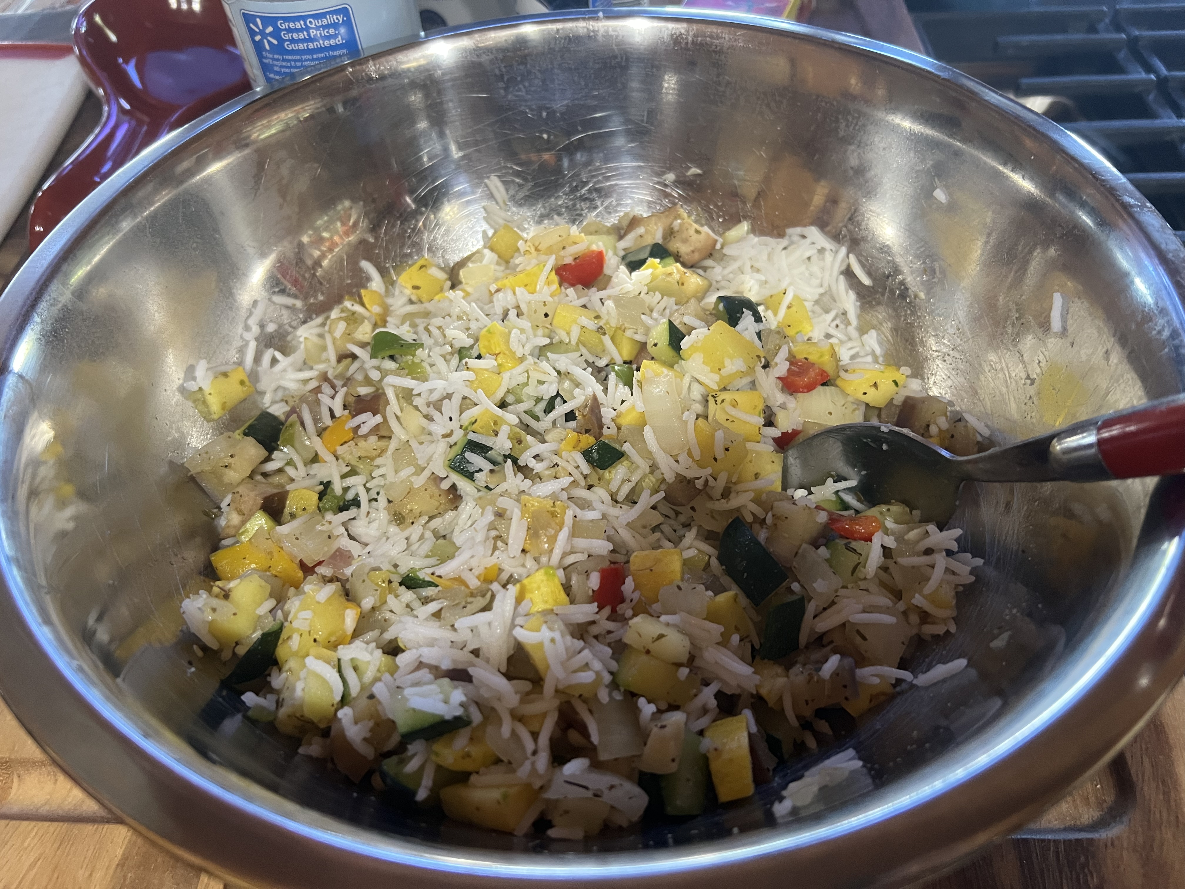 Stuffed Bell Peppers With Tomato Jus