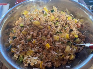 Stuffed Bell Peppers With Tomato Jus