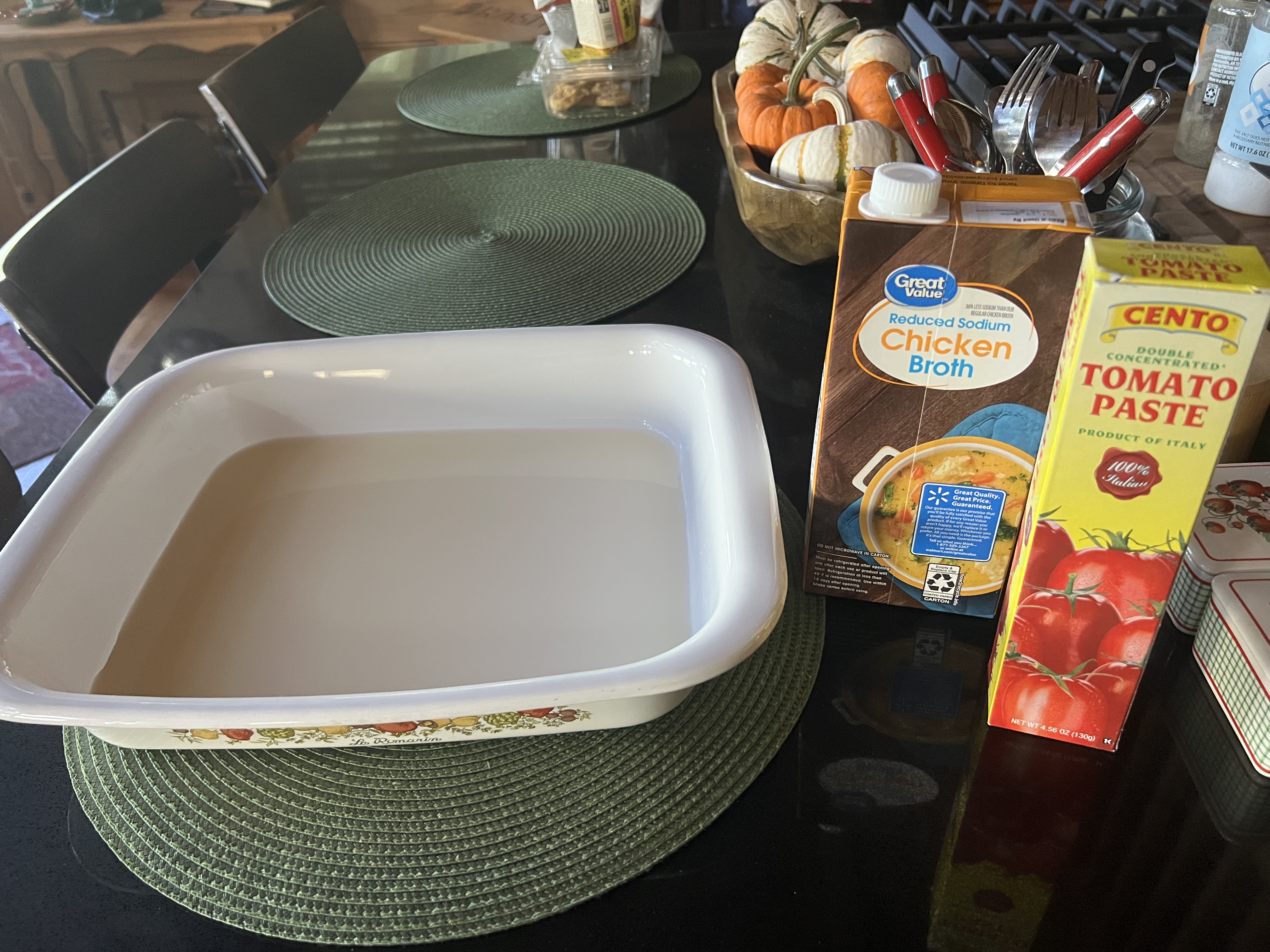 Stuffed Bell Peppers With Tomato Jus