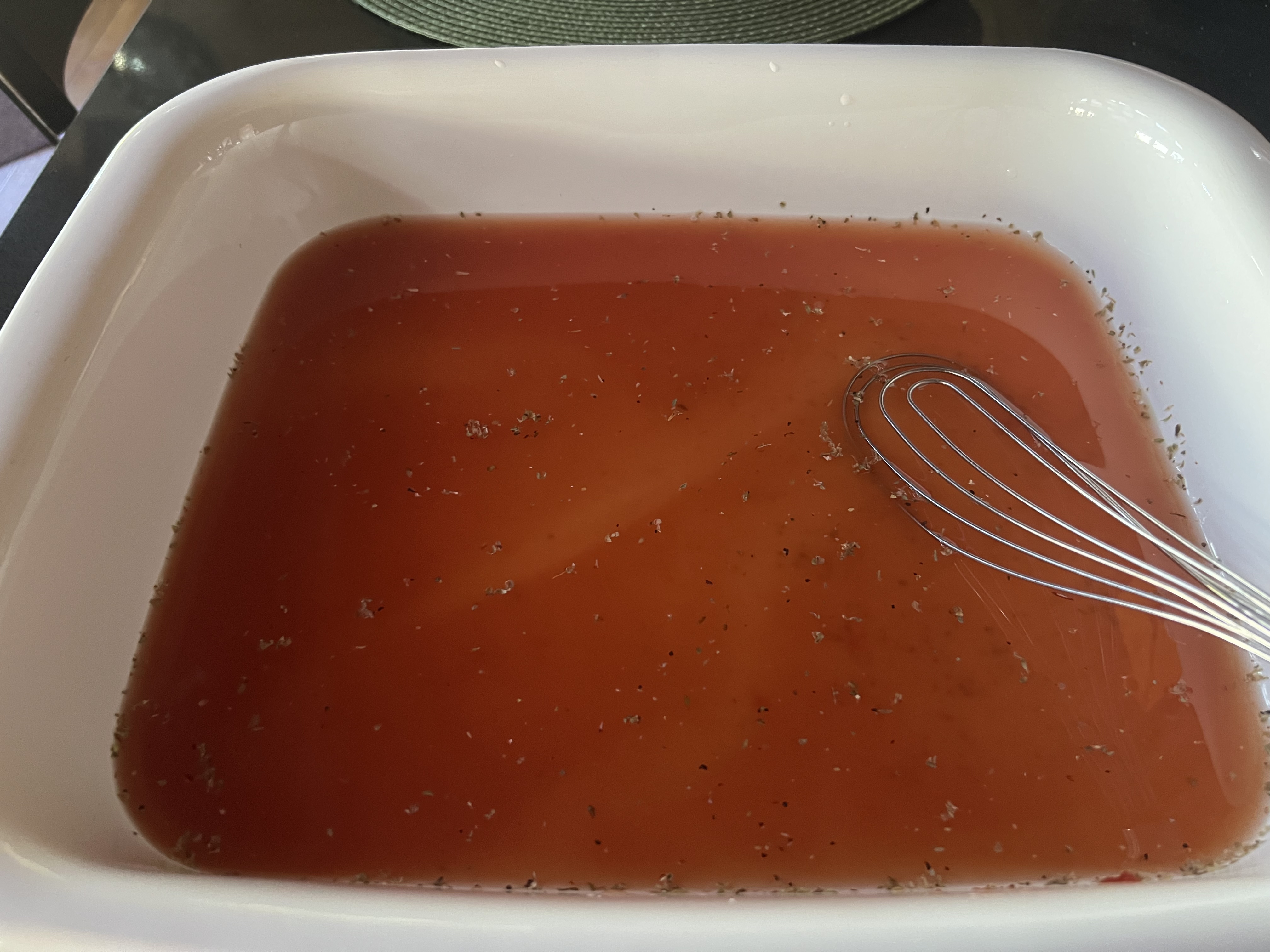 Stuffed Bell Peppers With Tomato Jus