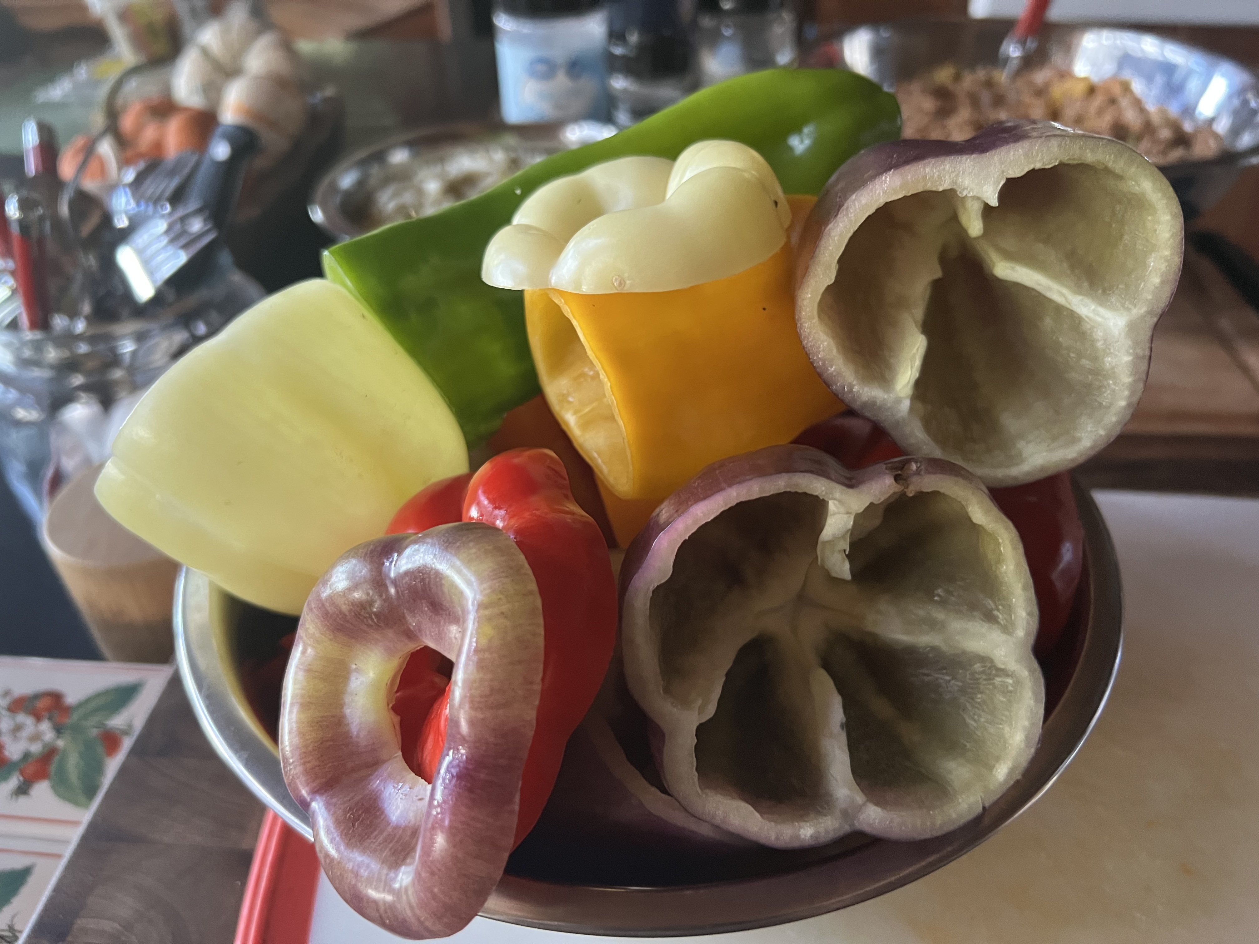 Stuffed Bell Peppers With Tomato Jus